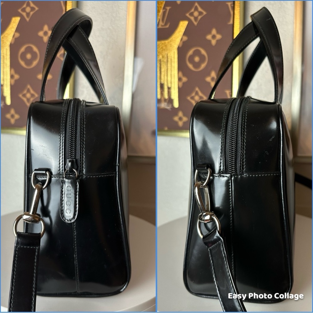 🔥Authentic GUCCI Patent Leather Crossbody Bag /Hand Bag/Shoulder Bag - Picture 7 of 13